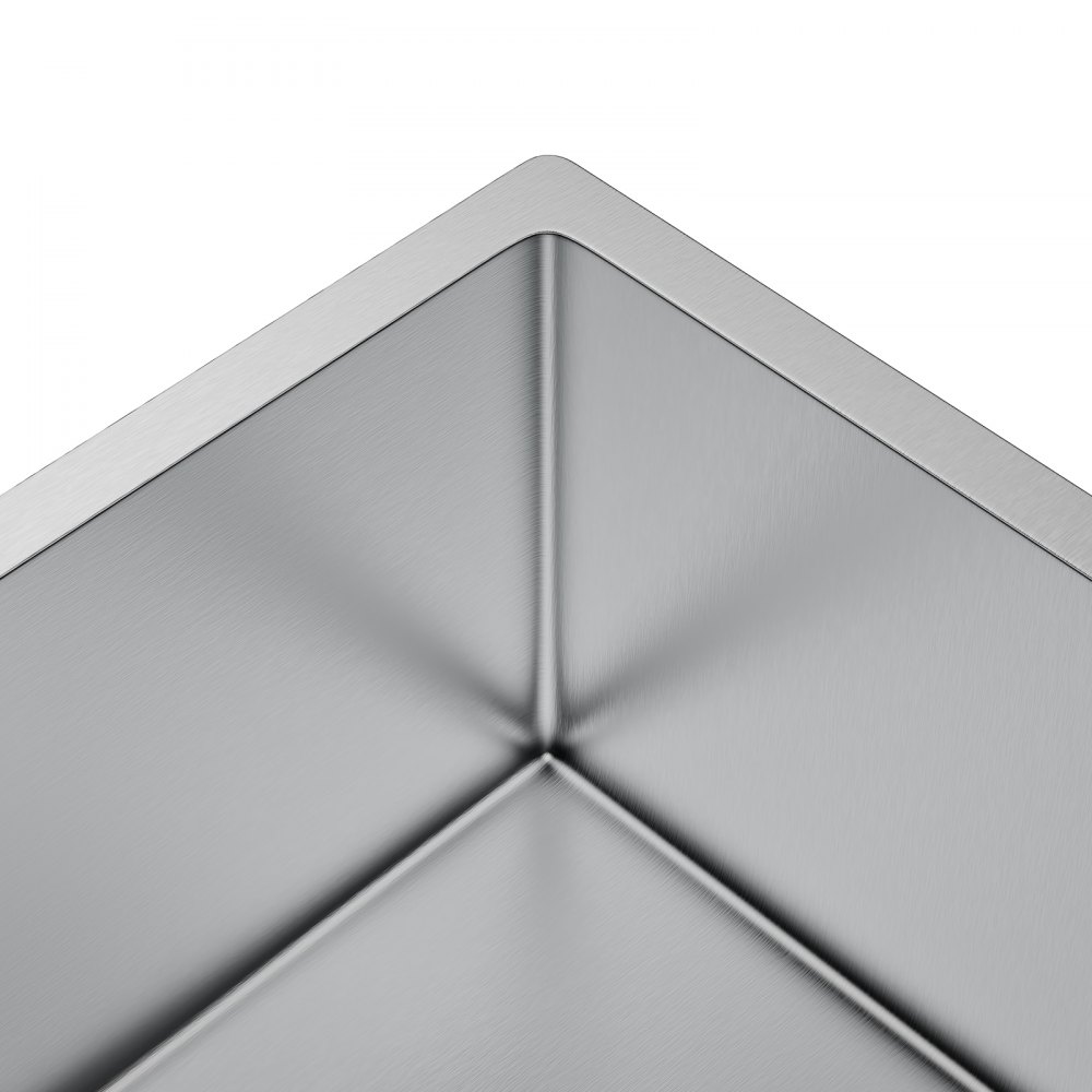 VEVOR Lavello da Incasso in Acciaio Inox 304 Vasca Singola Dimensioni Interne 712 x 407 mm per Cucina Garage Officina Fattoria, Lavandino Sottopiano Incasso in Acciaio Inox Profondità 230mm per Cucina