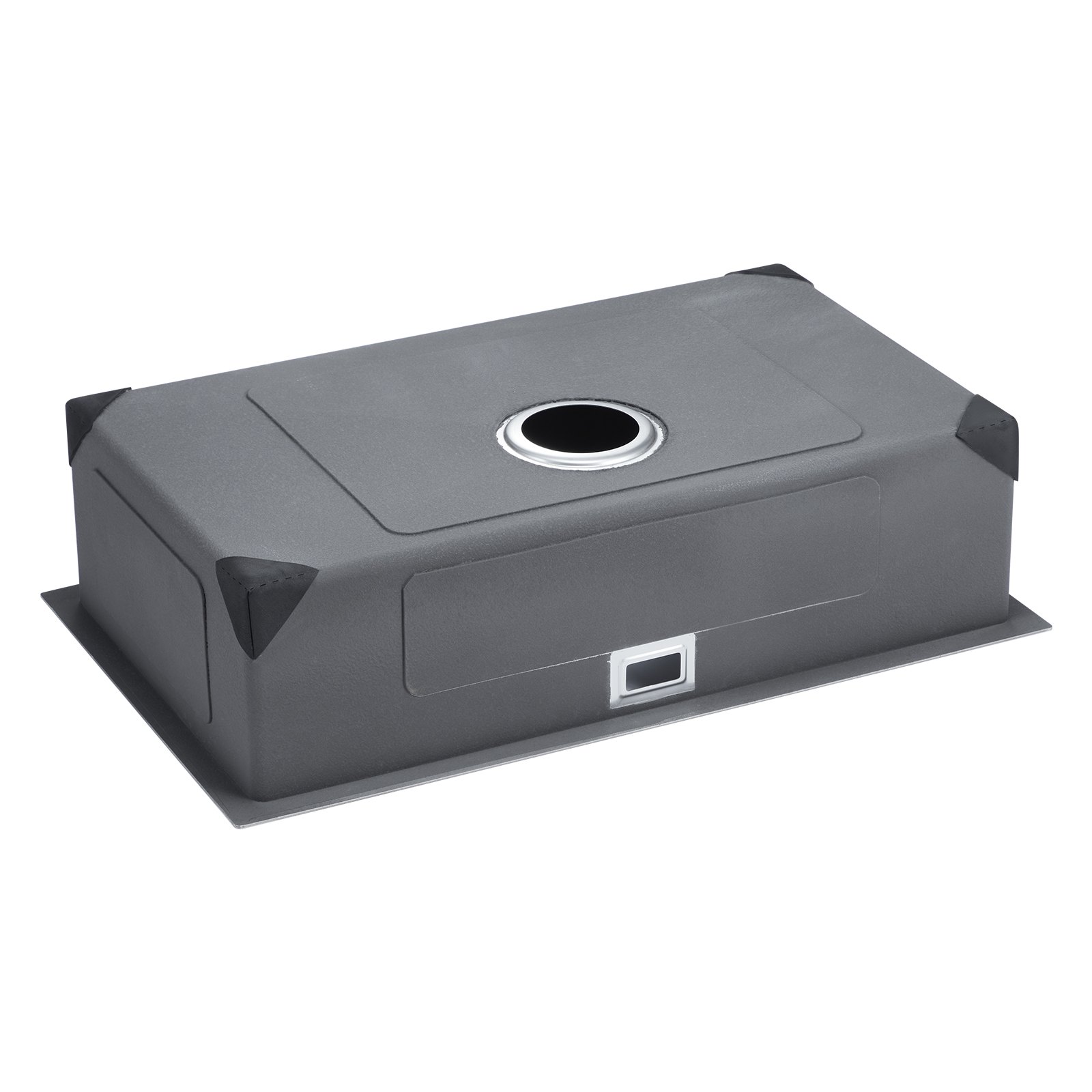 VEVOR Kitchen Sink, Built-in Sink, 70 x 43 x 19 cm, Stainless Steel, Single Bowl Sink with Accessories, Household Sink for Motorhome, Preparation Kitchen, Bar