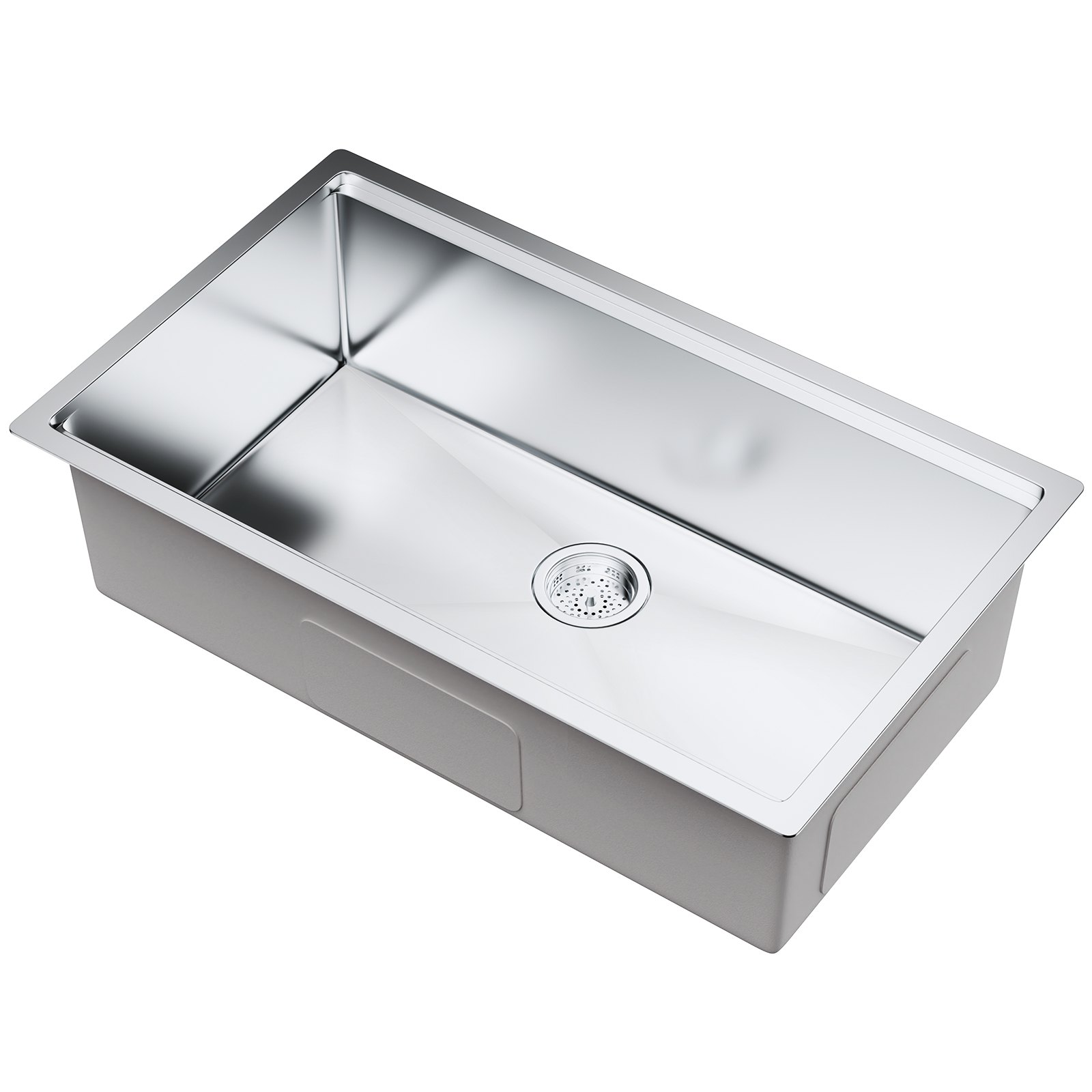 VEVOR Lavello da cucina sottopiano da 81 cm, vasca singola, barra da cucina in acciaio inox
