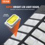 VEVOR 1000W LED Lampione stradale solare 1600LM Lampada da parete per esterni con sensore di movimento solare