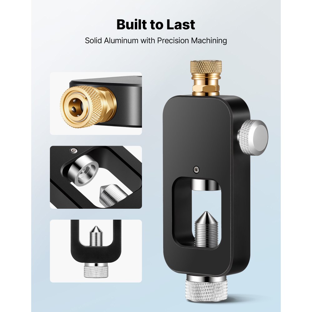 VEVOR Adattatore di Ricarica per Bombola Subacquea, Adattatore di Ricarica ad Alta Pressione per Bombola Subacqueo in Alluminio, Raccordo/Attacco Maschio da 8 mm Portatile per Immersioni Subacquee