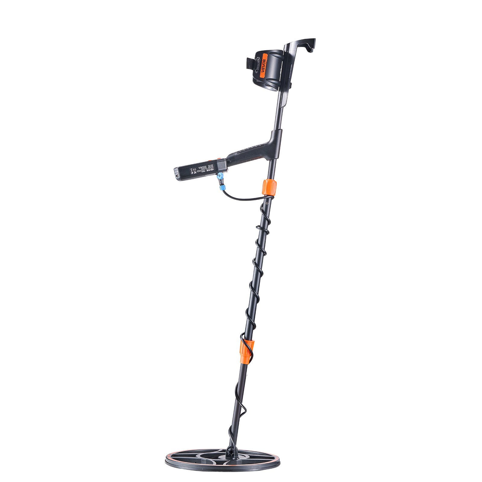 VEVOR Waterproof Metal Detector, 304.8 mm, Professional High Accuracy Gold Detector for Adults, with Display, Wireless Headphones, 7 Modes, Adjustable Length, for Detecting Gold Treasure Hunting, IP68