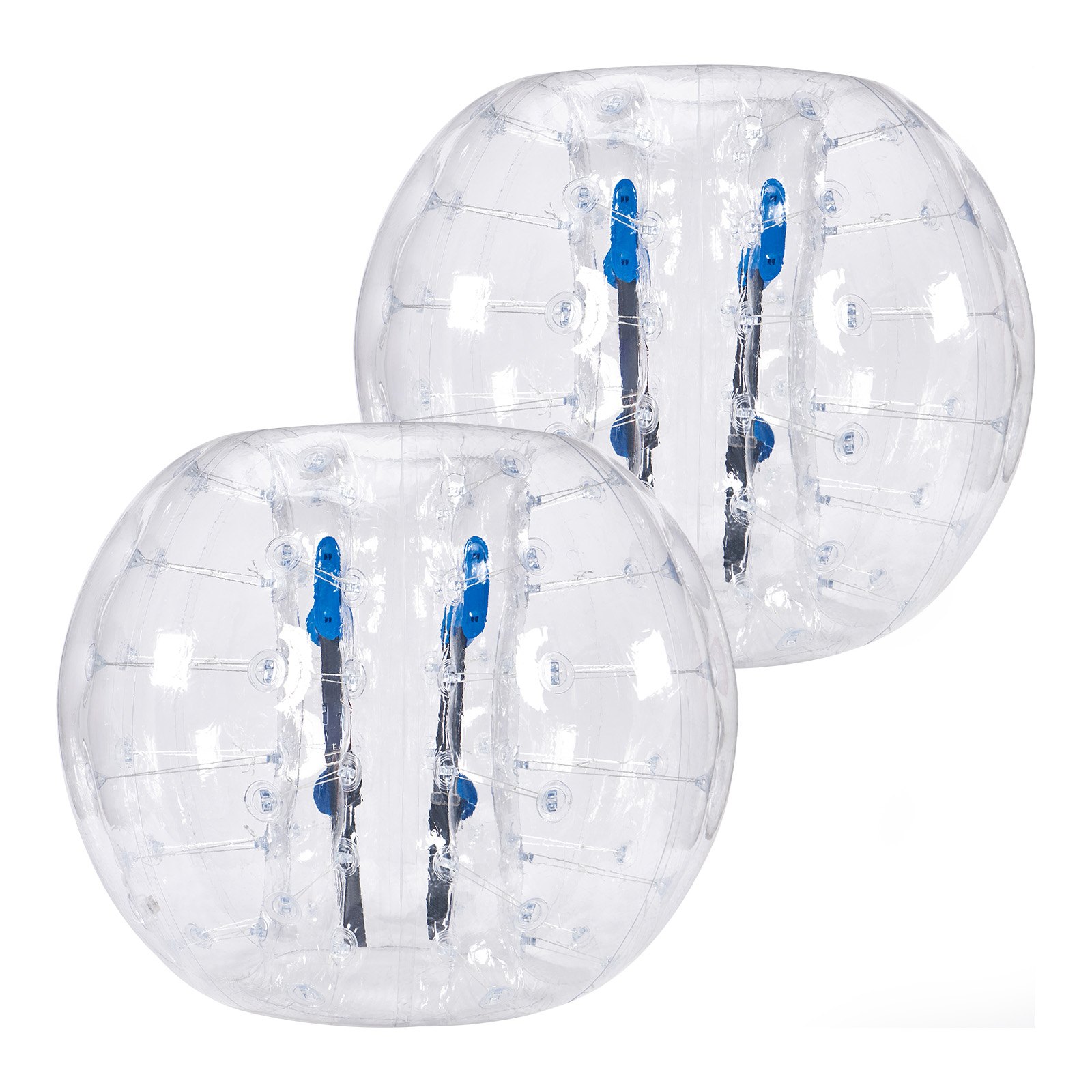 VEVOR Pallina Gonfiabile per Paraurti 2 Pezzi, Palline per Gioco Diametro 1,2 m per Adolescenti e Adulti, Palline a Bolle Gonfiabile Trasaprente in PVC Spessore 0,8 mm, Pallone Paraurti in PVC