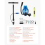 VEVOR Mini Bombola Subacquea per Immersioni, Set di Bombola Portatile 0,5 L con Maschera Subacquea Integrale, Pompa Manuale ad Alta Pressione, Mini Scuba Tank Autonomia Fino a 10 Minuti, Multiuso