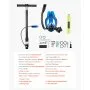 VEVOR Mini Bombola Subacquea per Immersioni, Set di Bombola Portatile 0,5 L con Maschera Subacquea Integrale, Pompa Manuale ad Alta Pressione, Mini Scuba Tank Autonomia Fino a 10 Minuti, Multiuso