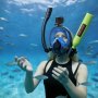 VEVOR Mini Bombola Subacquea per Immersioni, Set di Bombola Portatile 0,5 L con Maschera Subacquea Integrale, Pompa Manuale ad Alta Pressione, Mini Scuba Tank Autonomia Fino a 10 Minuti, Multiuso