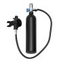 VEVOR Bombola Subacquea Portatile, Capacità del Cilindro 1 L Bombola di Ossigeno per Immersioni, Supporta 15 a 20 Minuti di Respirazione Subacquea, Profondità di Immersione 30 m con Pompa, Nero
