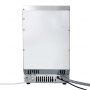VEVOR Macchina per Cubetti di Ghiaccio Commerciale, Fabbricatore per Cubetti di Ghiaccio da 36 kg/giorno con Capacità di 5 kg da Pavimento da Tavolo in Acciaio Inox con Display LED Autopulente