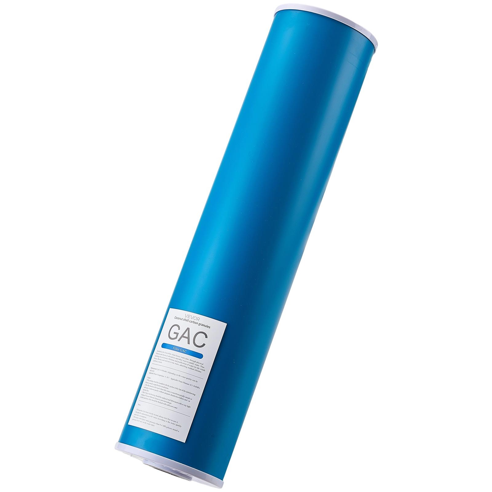 VEVOR Cartuccia di Ricambio, per Filtro Acqua per Tutta la Casa, 115 x 507 mm GAC, Carbone Attivo, Filtro di Ricambio per Sistema di Filtraggio dell'Acqua, Riduce Cloro, Sostanze Chimiche, Sapore