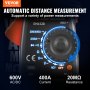 VEVOR Pinza di Amperometro Multimetro AC/DC per Corrente di Dispersione NCV RMS
