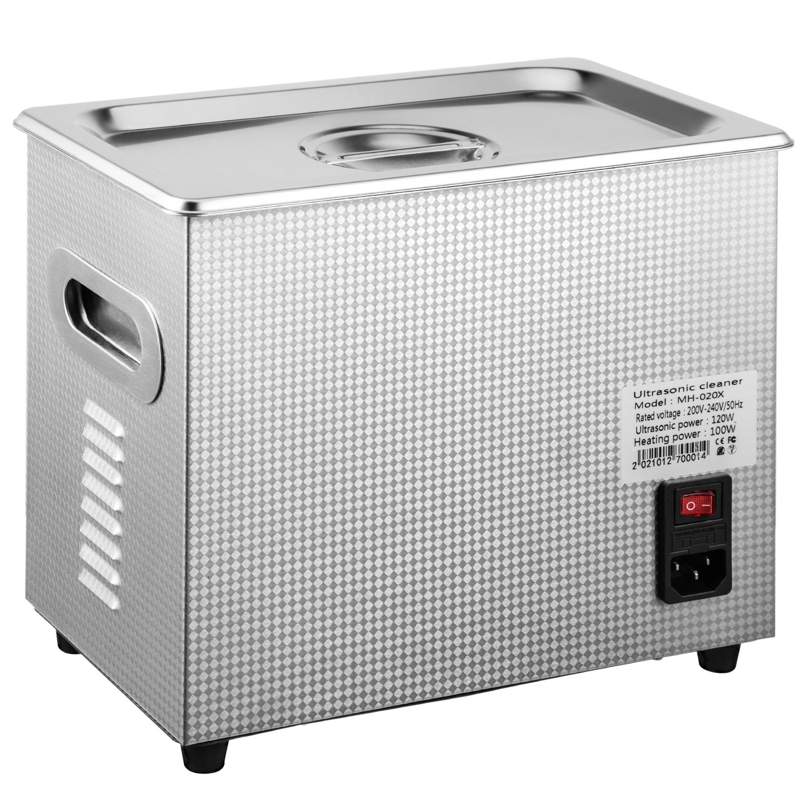 Vevor Pulitore Ad Ultrasuoni 120w Display Digitale 50khz 3l Con Timer Digitale