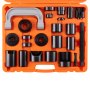 VEVOR Kit di Pressatura per Giunto Sferico 25 Pezzi in Valigetta da Officina per Riparazione Veicoli in Materiale Acciaio al Carbonio per Auto 2WD/4WD, Kit Attrezzatura Giunti Sferici 25 Pz a Telaio C