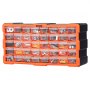 VEVOR Organizer per Minuteria a 40 Cassetti, Cassettiera Porta Minuteria Impilabile, Contenitore da Parete per Viti, Bulloni, Ferramenta e Componenti, in Plastica, Ideale per Garage, Casa e Officina