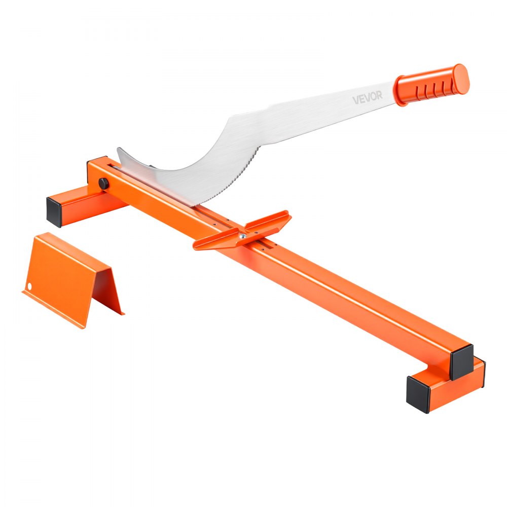 VEVOR 304.8mm Vinyl Floor Cutter, 10mm Thick Laminate Flooring Cutter with Cutting Angle Guide, Rubber Handle, Honing Stone, D2 Steel Blade for Cutting Laminate, Vinyl, Home Renovation