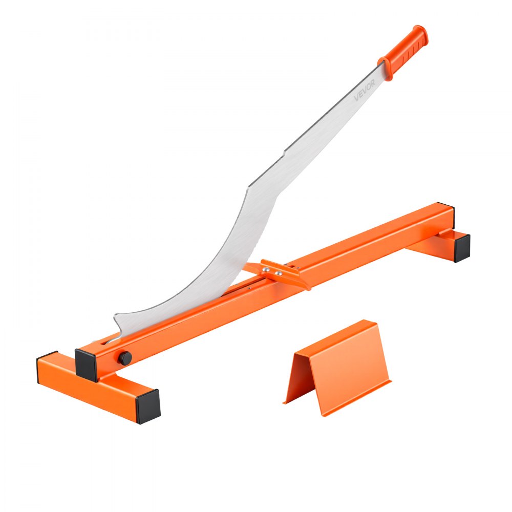 VEVOR 304.8mm Vinyl Floor Cutter, 10mm Thick Laminate Flooring Cutter with Cutting Angle Guide, Rubber Handle, Honing Stone, D2 Steel Blade for Cutting Laminate, Vinyl, Home Renovation