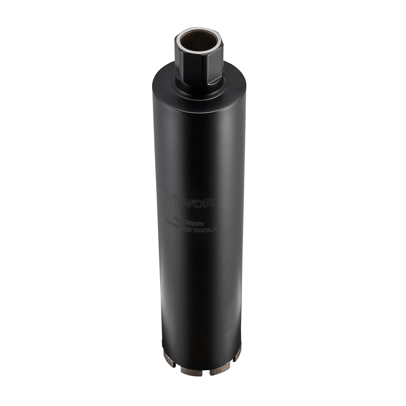 VEVOR Core Drill Bit, 89 mm Diameter, 356 mm Drilling Depth, 1-1/4 in-7 Internal Thread, High-Precision Welding Technology, Wet Diamond Core Bit for Reinforced Concrete, Red Bricks, and Masonry