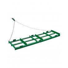 VEVOR Erpice Trainato con Barre Regolabili e Catena 1830 mm Prato Cortile