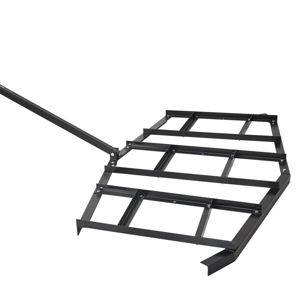 VEVOR Erpice Trainato Largo 2150 mm, Livellatrice per Vialetti in Acciaio Q235 con Barre Regolabili Attacco a Perno, Erpice Trattori da Vialetto per ATV, UTV, Giardino 2150 x 2120 x 110 mm