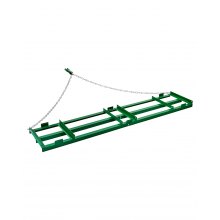 VEVOR Erpice Trainato con Barre Regolabili e Catena 2435 mm Prato Cortile