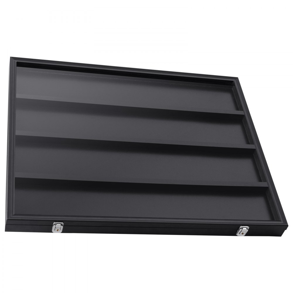 VEVOR Display Case for Sports Cards in 36 Different Designs, 77.5x61.7x5.5cm Presentation Frame with 98% UV Protection PC Glass Lockable Wall Cabinet for Football Basketball Hockey Trading Cards