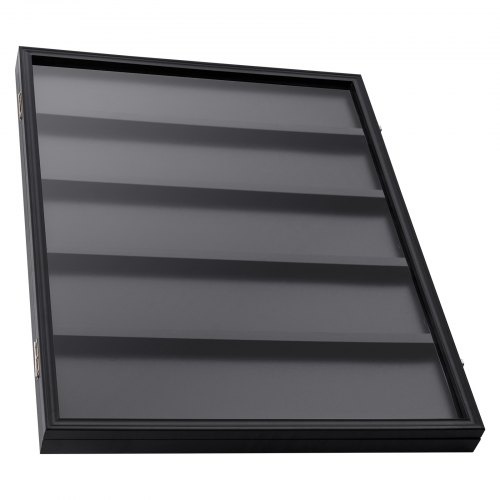 Vetrina Per Carte Sportive VEVOR | 35 Scomparti, 617x775x55 Mm | Vetro PC Anti-UV, Struttura Legno, Serratura | Per Collezioni Calcio, Basket, Hockey