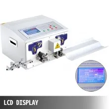 VEVOR Spelafili Automatica Computerizzata 300 W, Macchina Spelafili Automatica per Spogliatrici a Cavo CA 220 V/60 Hz, Macchina Spelafili SWT508-JE con Display LCD, Usata nell'Industria Elettronica