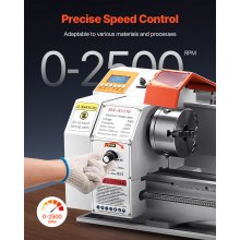VEVOR Tornio per Metalli 220 x 1000 mm Variabile Velocità Avanzamento Automatico