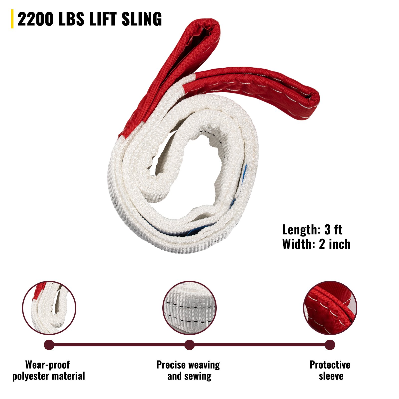 Vevor 2 Ton Blocco Puleggia Per Fune Di Sollevamento A Ruota Singola In Acciaio