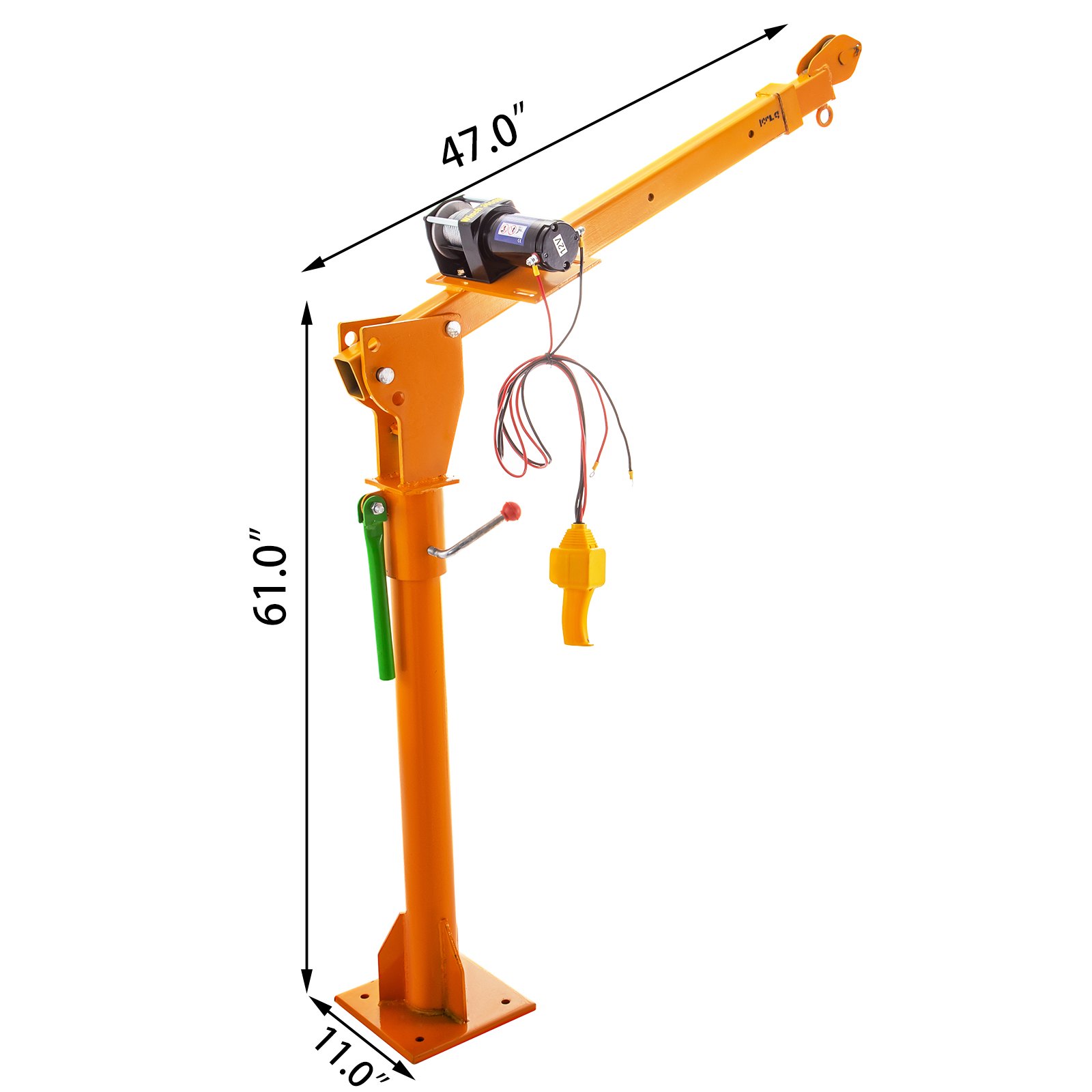 Paranco Gru Elevatore Elettrico Argano Verricello Montacarichi 500kg 2m Argano
