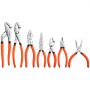 VEVOR Set di Pinze da 7 Pezzi con Ganasce in Acciaio al Carbonio Lucidato, per Fai Da Te e Professionali, a Snodo Scanalato, Scorrevole, Combinate, Diagonali, a Becco Lungo, Impugnature Antiscivolo
