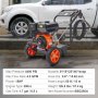 VEVOR Gas Pressure Washer, 4400 PSI 4.0 GPM, gas-powered pressure washer with copper pump, spray gun and extension wand, 5 quick-connect nozzles, for cleaning cars, houses, driveways