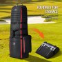 VEVOR Borsa per Mazze Golf con Ruote 1800D Oxford Custodia Pieghevole Resistente