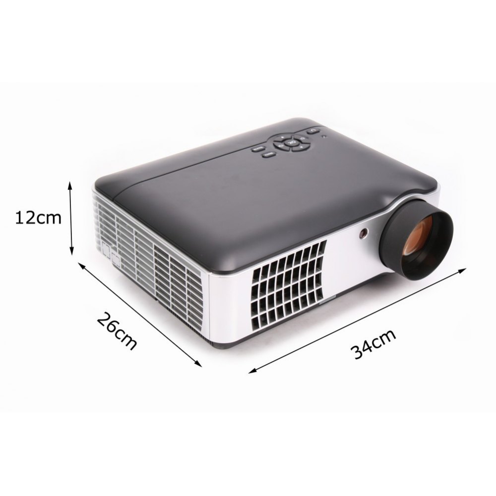 Mini Proiettore Portatile a LED Videoproiettore Full HD 1080p Home Cinema PC