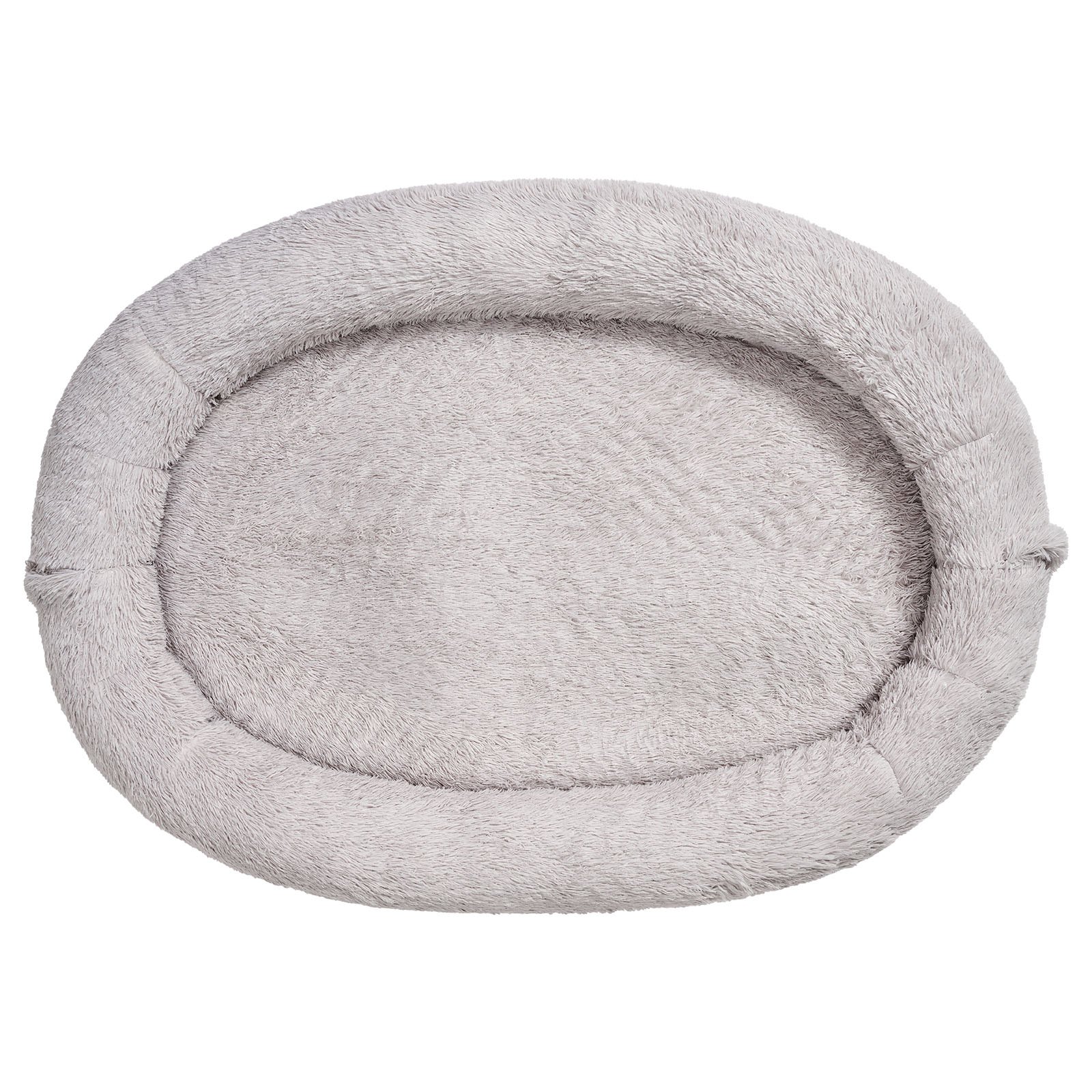 VEVOR Cuccia per Cani Animali Domestici da 1760 mm x 1220 mm x 240 mm, Peluche Lungo per Cani di Taglia Umana, con Tasca Laterale, Maniglia e Cerniera, Rimovibile, Lavabile in Lavatrice, Grigio