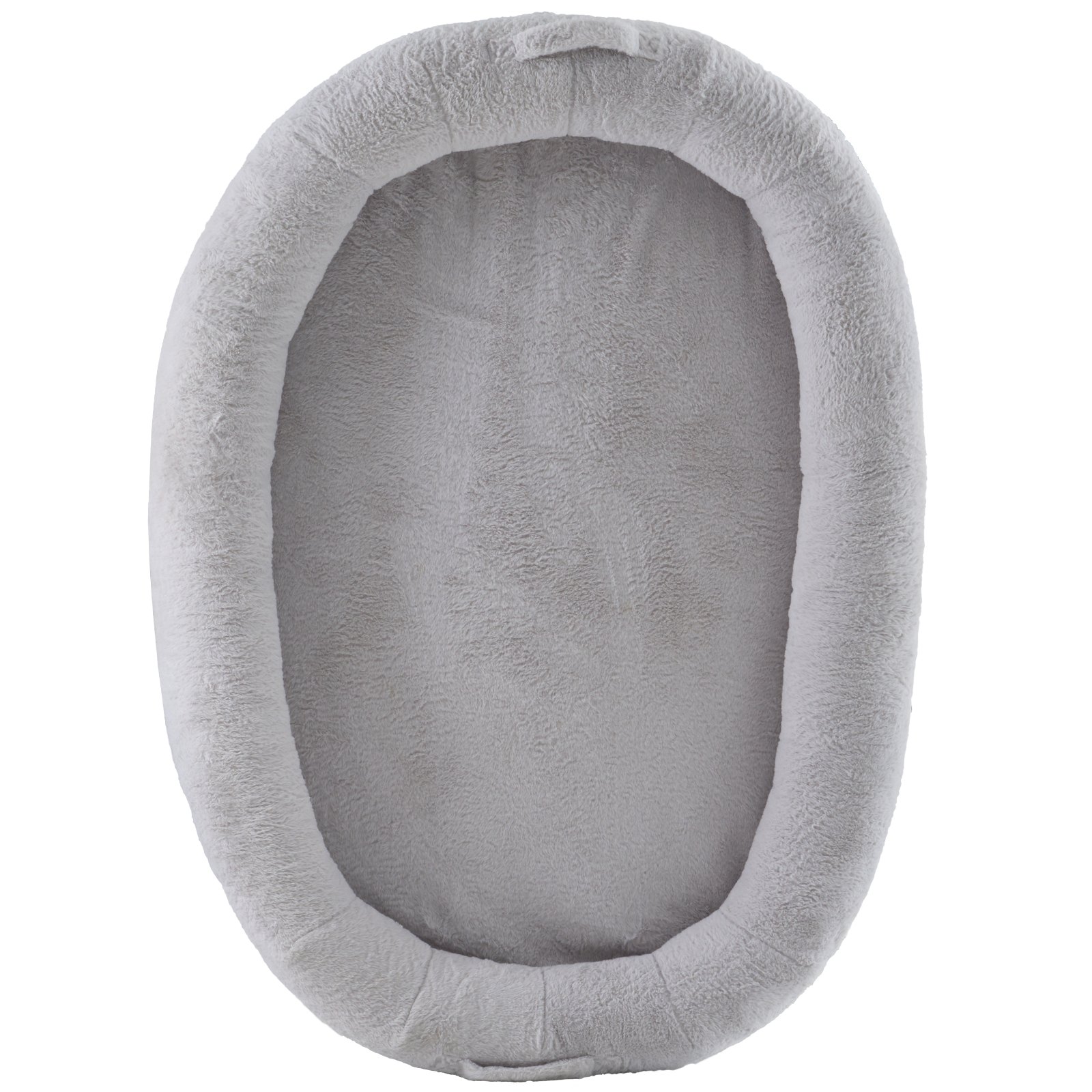 VEVOR Dog Bed for People, 183 x 122 x 25 cm, Adult Dog Bed, Human-Size Dog Bed with Washable Faux Rabbit Fur Cover, Orthopedic Egg Foam, Storage Bag, Large Bean Bed for Dogs, Light Grey