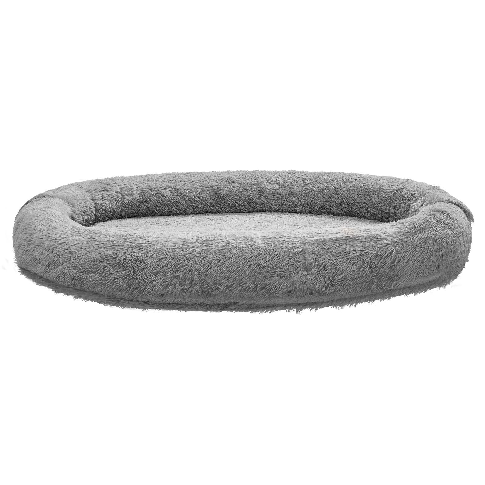 VEVOR Cuccia per Cani di Taglia Grande da 1740 x 1180 x 240 mm, Letto per Cani a Misura Umana, con Tasca Laterale, Maniglia e Cerniera, Fodera Rimovibile e Lavabile in Lavatrice, Pelo Alto