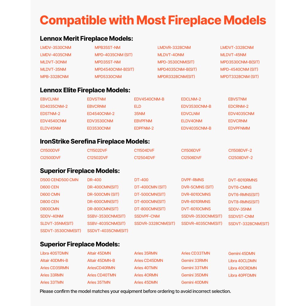 VEVOR Kit di Montaggio Pilota a Gas, OE 69L17, 69L1701, 904405, J4117, 108084-02, Accensione a Gas Naturale, Sostituzione, Compatibile con i Modelli Lennox, Superior, Astria, Colore Nero