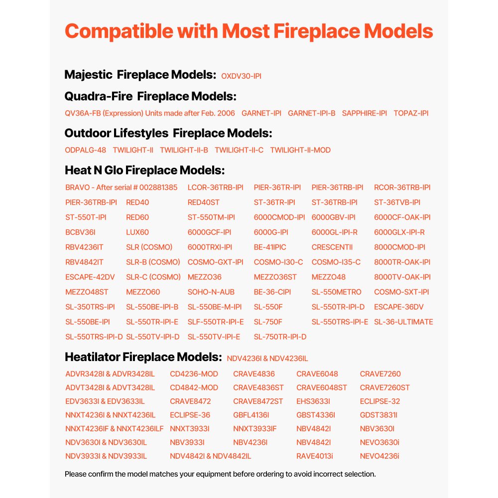VEVOR Gruppo Pilota per Camino a Gas Naturale, Numeri di Parte OE 2090-012, 2198-012, SRV2090-012, Kit di Accensione Sostitutivo per Caminetti a Gas Naturale, Ricambi Pilota per Stufa da Esterno
