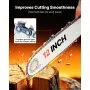 VEVOR Troncatrice a Benzina da 304,8 mm 25,4 cc 0,75 kW Motore a 2 Tempi, per Tagliare Legno Potare Alberi Disboscare, Starter Sincronizzato con Acceleratore, Impugnatura Antiscivolo Doppio Serbatoio