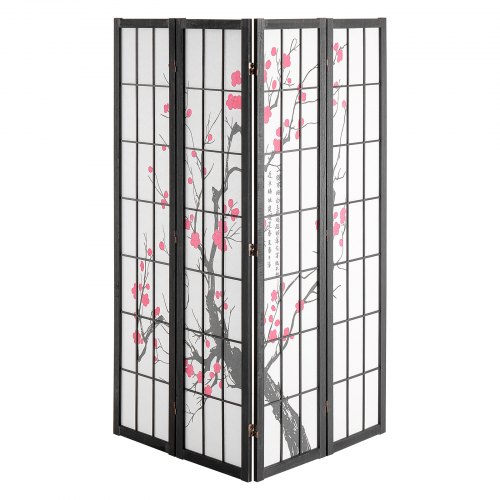 MoNiBloom Divisorio Giapponese A 4 Pannelli – Paravento Con Pesci Koi, 180x180 Cm, Struttura In Legno E Tessuto, Leggero E Pieghevole - 4