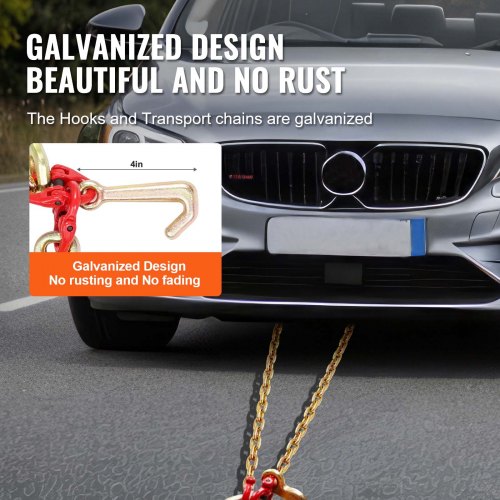 RiToEasysports Catena Con Gancio Di Traino In Metallo Per Auto RC - Set Di Accessori Per Verricello E Rimorchio