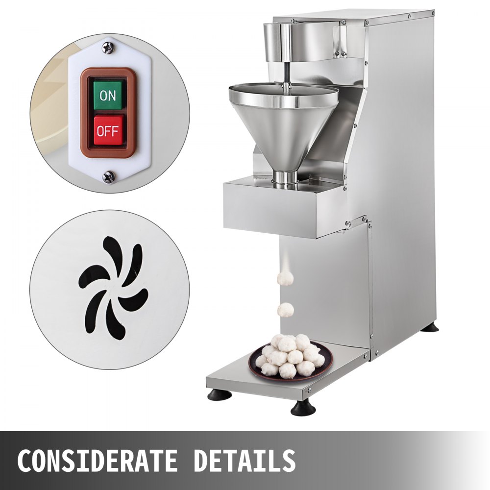 Macchina Per Polpette 12/20/24/26/30 Mm Formatrice Per Polpette 750w 280 Pcs/min