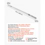 VEVOR Lama per Staggia Vibrante da Calcestruzzo 3658 mm Lega di Alluminio, Bordo Dritto da 135 mm, Copertura Estesa, Lama di Ricambio per Finitura del Calcestruzzo, per Vialetti, Patio e Marciapiedi