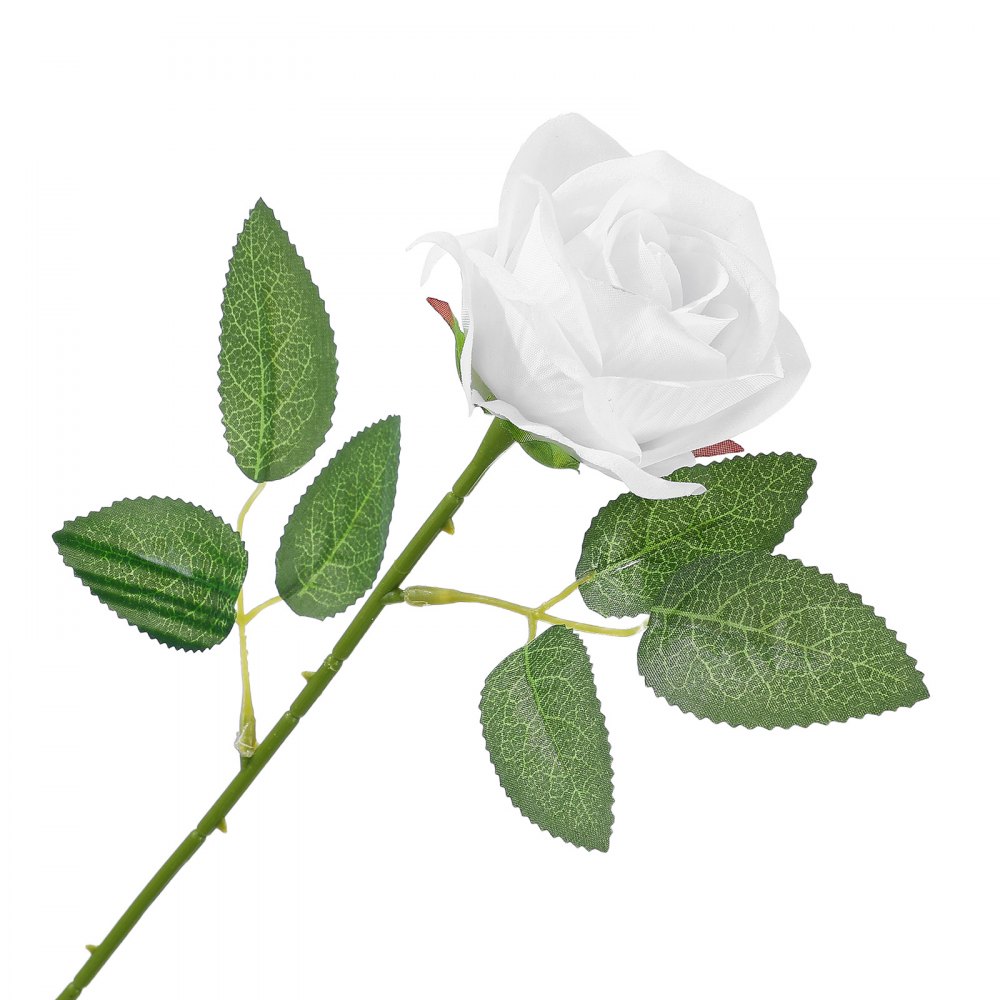 VEVOR Rose Artificiali Bianche 500 Pezzi con Steli in Seta, Fiori Finti, Fiori Artificiali Realistici per Vasi, Centrotavola, Matrimoni, Feste, Bouquet, Decorazioni Casa e Composizioni Fai da Te