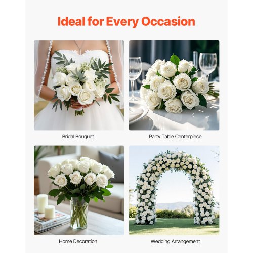 D-Seven Fiori artificiali Combo Magia Bianco & Beige Wedding Flower Box per mazzi fai da te Disposizioni floreali Bridal Shower Baby Shower D-Seven Fiori artificiali Combo Magia Bianco & Beige Wedding Flower Box per mazzi fai da te Disposizioni floreali Bridal Shower Baby Shower