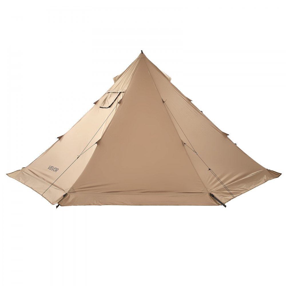 VEVOR Tenda da Esterno per Campeggio Portatile Capienza ca. 4 Persone, Tenda Invernale Portatile con Foro per Stufa, Tela Impermeabile Rivestito in PU da 2500 mm, Campeggio, Pesca, Caccia, Taglia M
