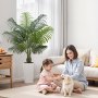 VEVOR Palma Areca Artificiale 1524 mm, Pianta Tropicale Finta con Fioriera Bianca Alta, Pianta Finta in Seta da Pavimento in Vaso, Grandi Alberi per Casa, Ufficio, Interno ed Esterno