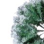 VEVOR Albero di Natale, Albero Artificiale Floccato Preilluminato 2,28 m, Albero di Natale per Feste con 550 Luci LED Bianche, 1346 Punte Rami, Base Metallo per Decorazioni per Feste in Casa Ufficio
