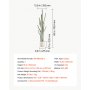 VEVOR Artificial Cactus, 1524 mm Tall Fake Cactus Plant with White Pot, for Home, Garden, Office, Store, Living Room, Bedroom, Porch Indoor Decor, Realistic Texture Faux Decor Plant, Premium EVA