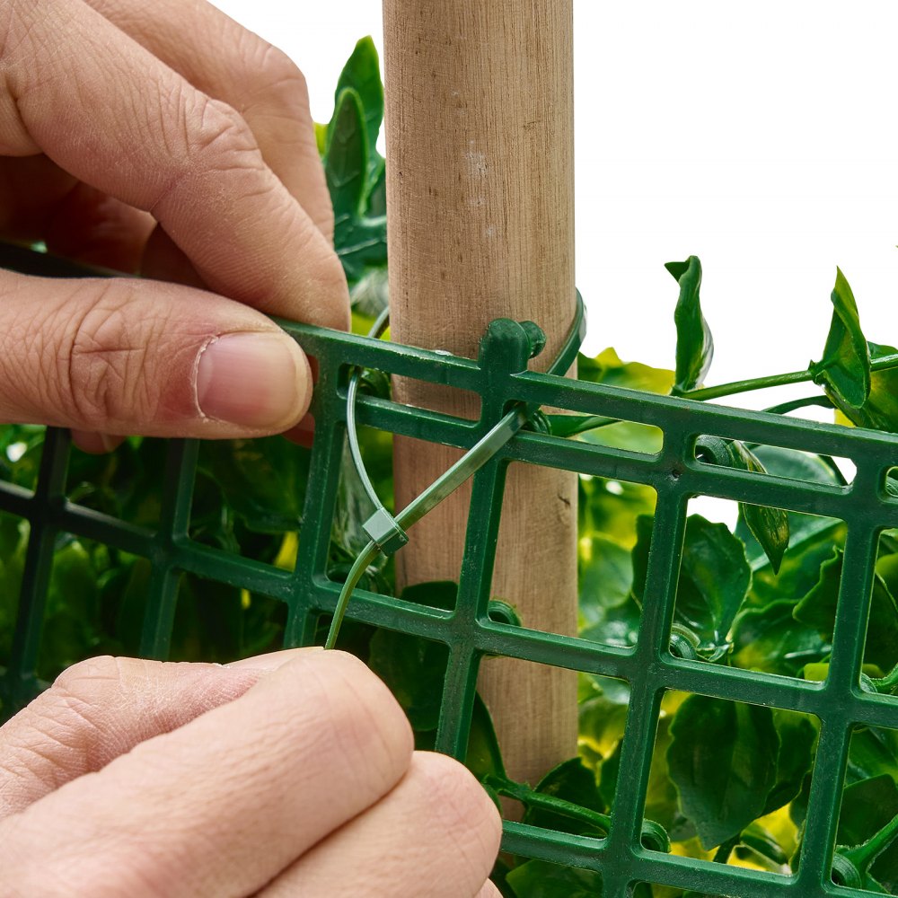 VEVOR Parete Verde Artificiale 50,8 x 50,8 cm, Set di 12 Pannelli di Siepe Artificiale per Pareti e Recinzioni, Con Piante Verdi Realistiche, per Decorazione di Balcone, Giardino, Cortile e Salotto
